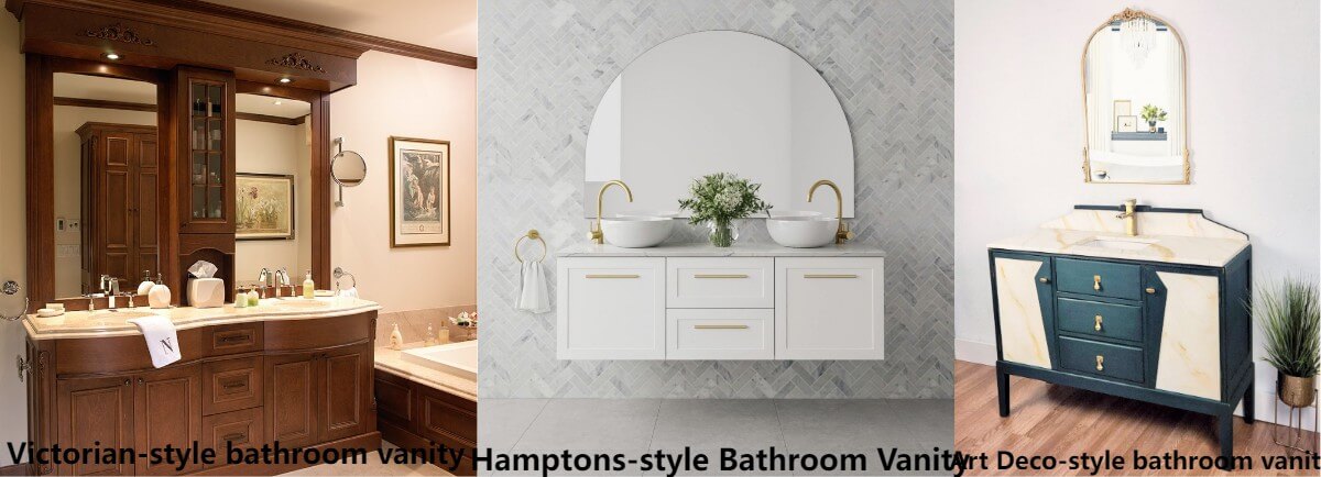 Art Deco-style bathroom vanity