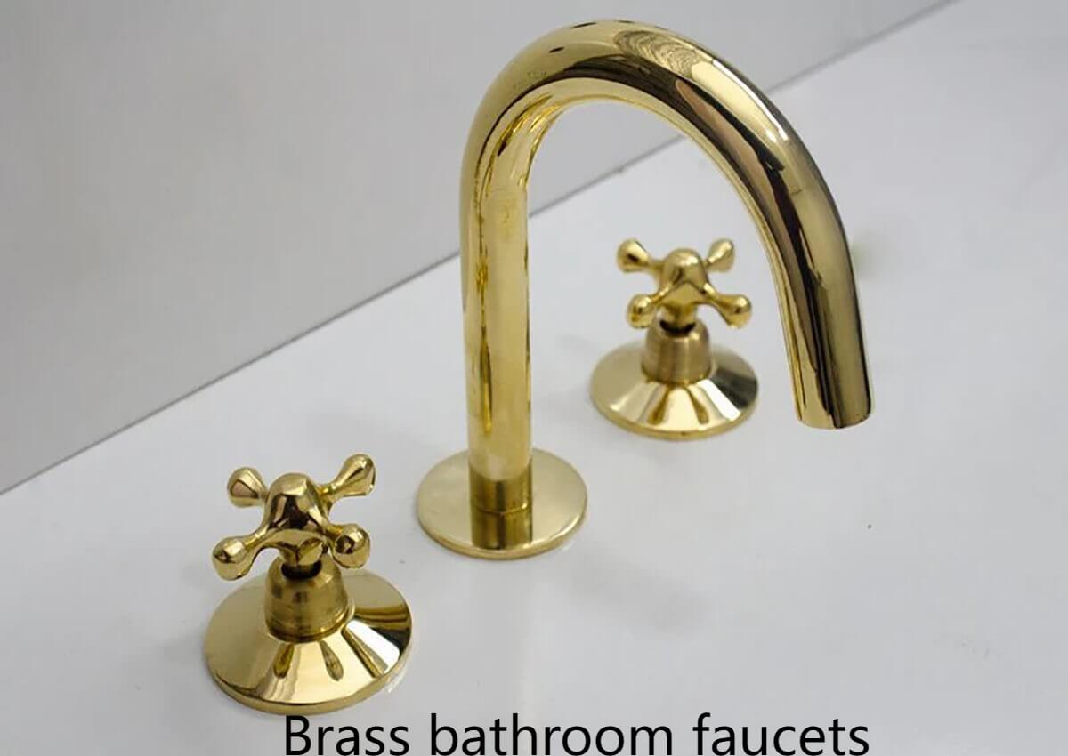 Brass bathroom faucets