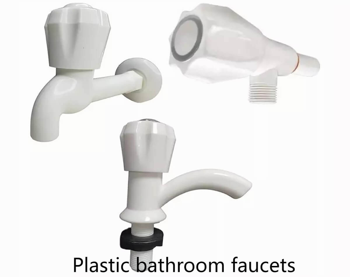 Plastic bathroom faucets