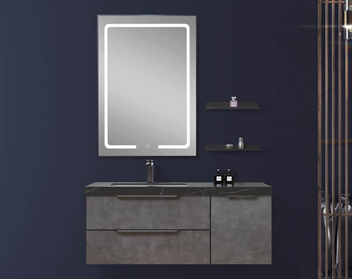 Wall-mounted vanity by Nicemoco