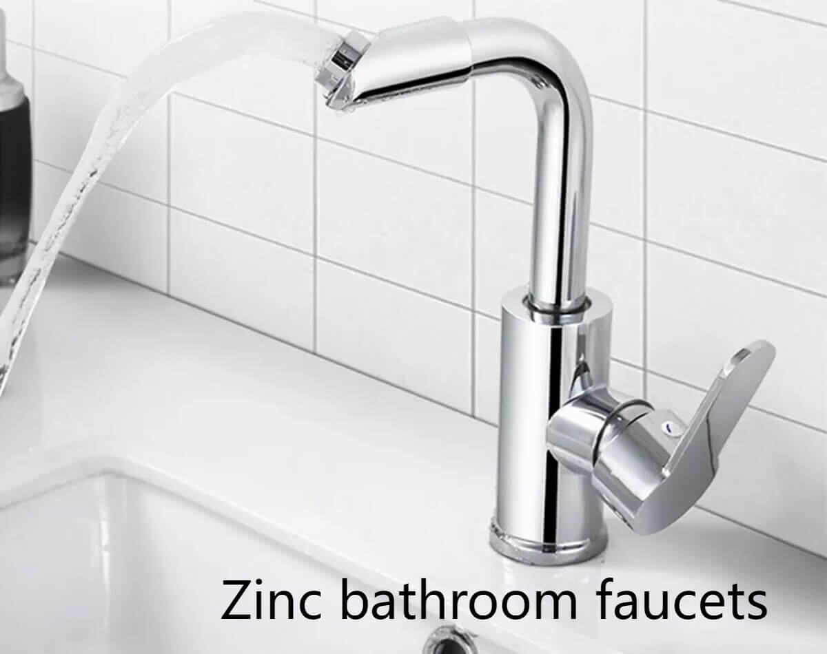 Zinc bathroom faucets