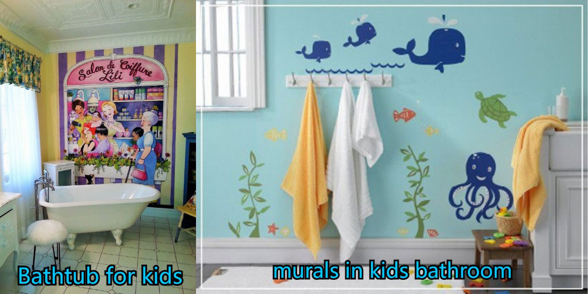 murals in kids bathroom