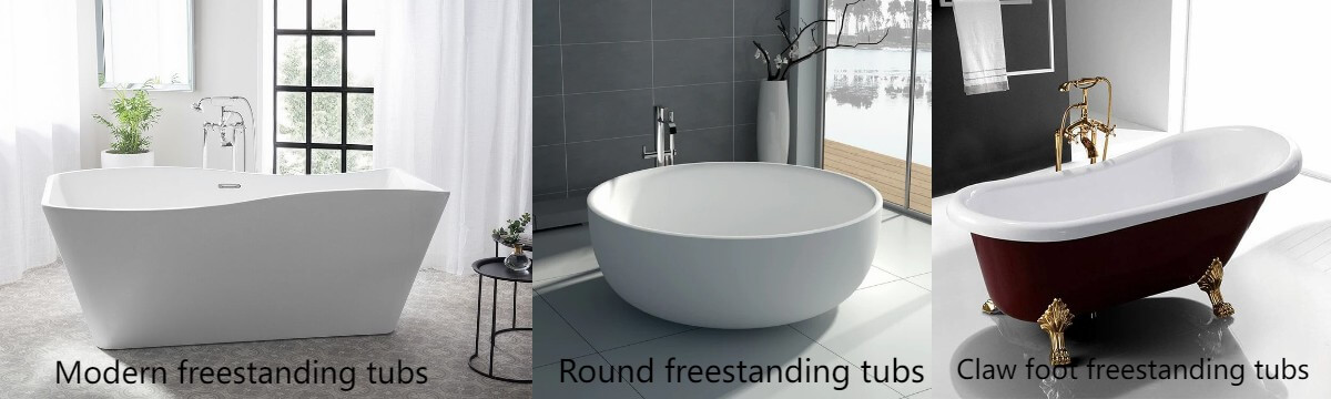 Claw Foot freestanding tubs