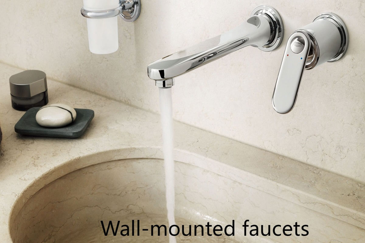 Wall-mounted faucets