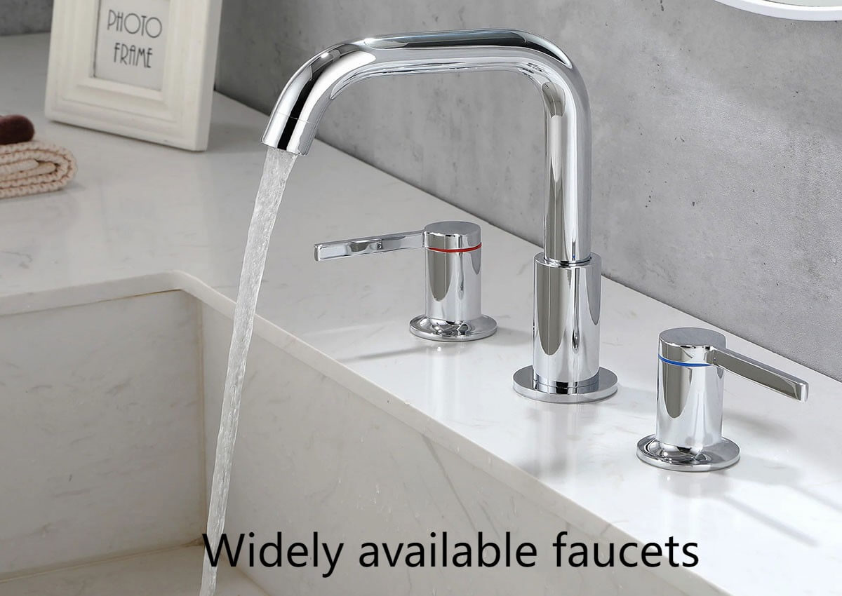 Widely available faucets