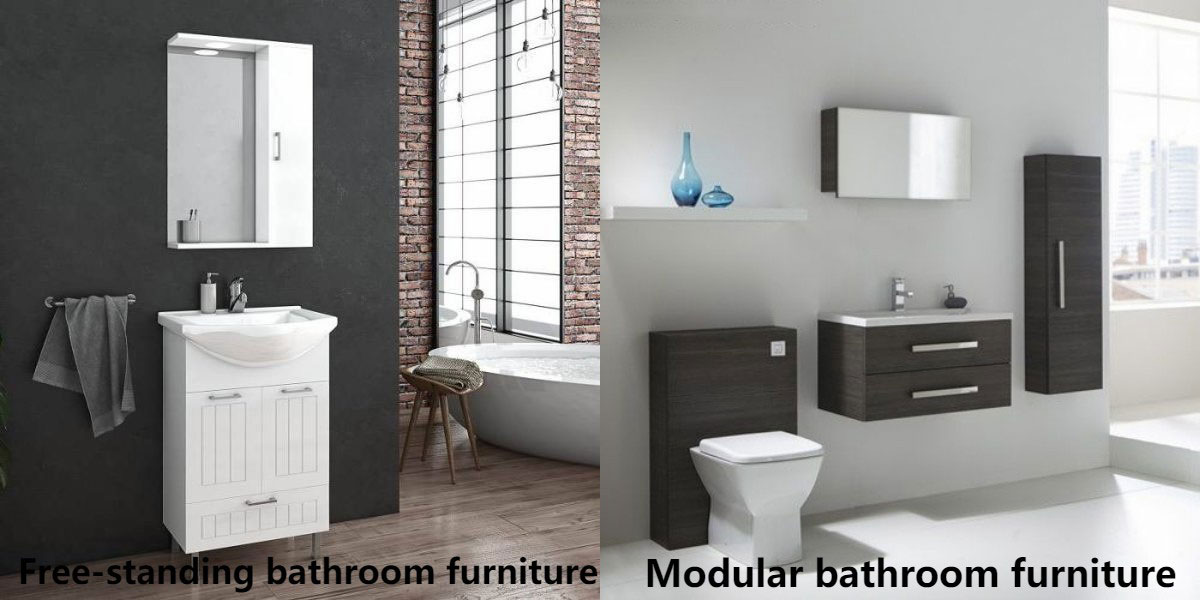 Free-standing and modular bathroom furniture