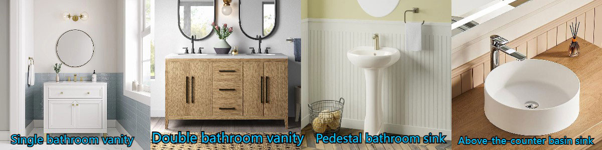 types of bathroom vanity