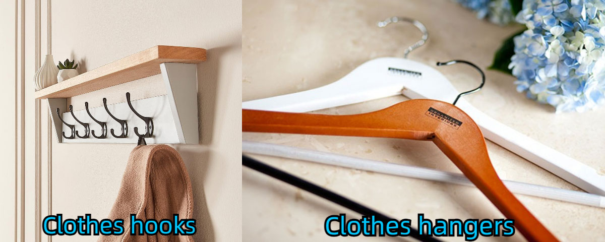 Clothes hooks or hangers