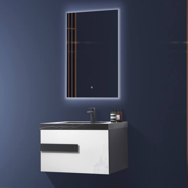 European Modern Wall-Mounted Bathroom Vanity with Mirror